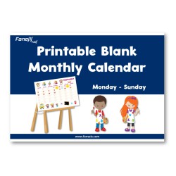 Printable Blank Monthly...