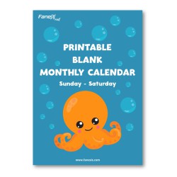 Printable Blank Monthly...